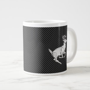 Tasse Géante Chrome coureur de cerf sur le décor de fibre de ca