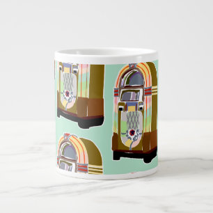 Tasse Géante Cinties Jukebox Retro Mint Fun Art Motif 