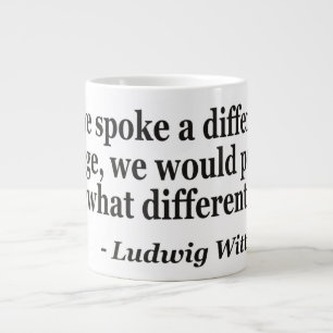 Tasse Géante Citation différente du monde de langue différent