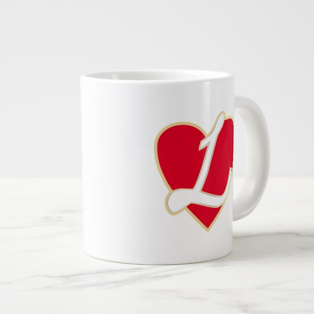 Tasse Géante Cœur aimant (Devant droit)