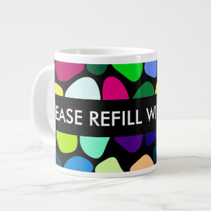 Tasse Géante Colorede Flat Stone Mosaic I + vos idées