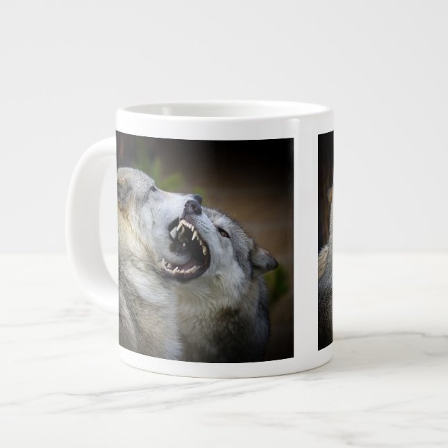 Tasse Géante Combat de loup (Devant gauche)