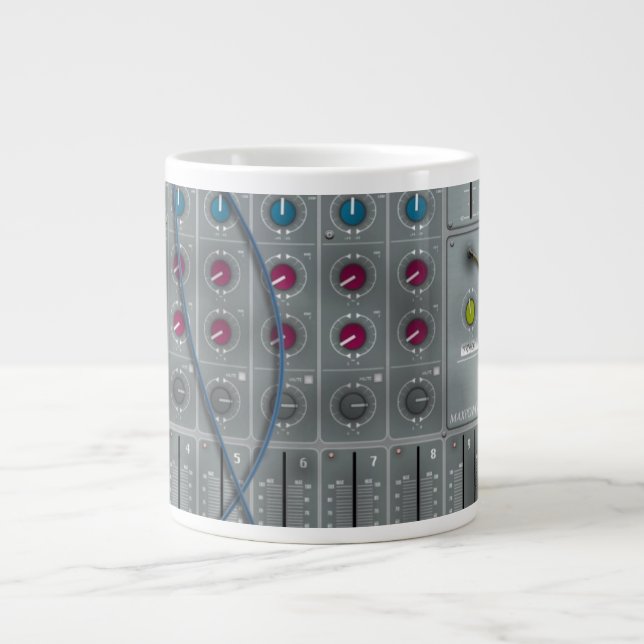 Tasse Géante Console de mixage musical (Devant)