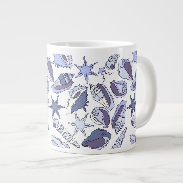 Tasse Géante Coquillages de Lavendar (Devant droit)