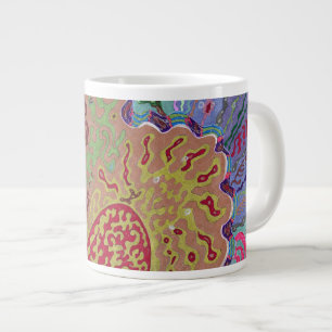 Tasse Géante "Corail" Art Abstrait