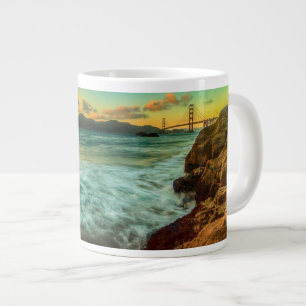 Tasse Géante Coucher du soleil à la plage de Baker