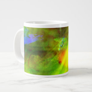 Tasse Géante couleur abstraite transparente arrière - plan vert