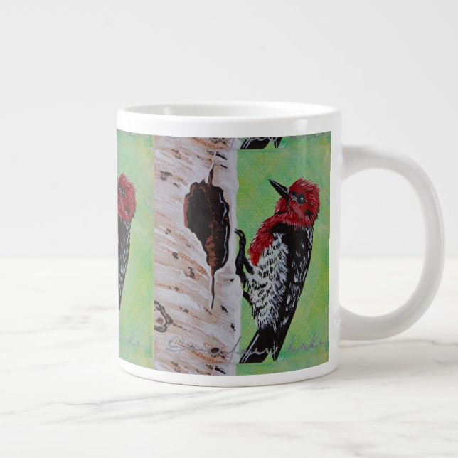 Tasse Géante Coupe de café en pic rouge (Droite)