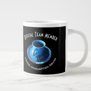 Tasse Géante Coupe et soucoupe bleu Lover Personnalisée