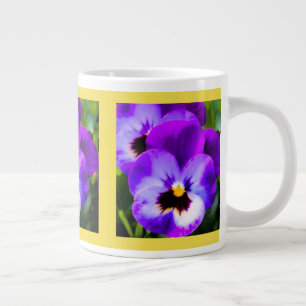 Tasse Géante Coupe violet de Pansy Jaune