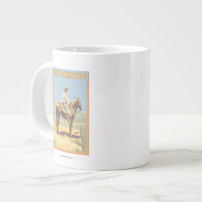 Tasse Géante Cowboy (vue de côté) Nouveau Mexique (Devant gauche)