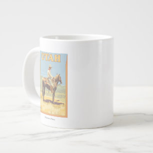 Tasse Géante Cowboy (vue de côté) Utah