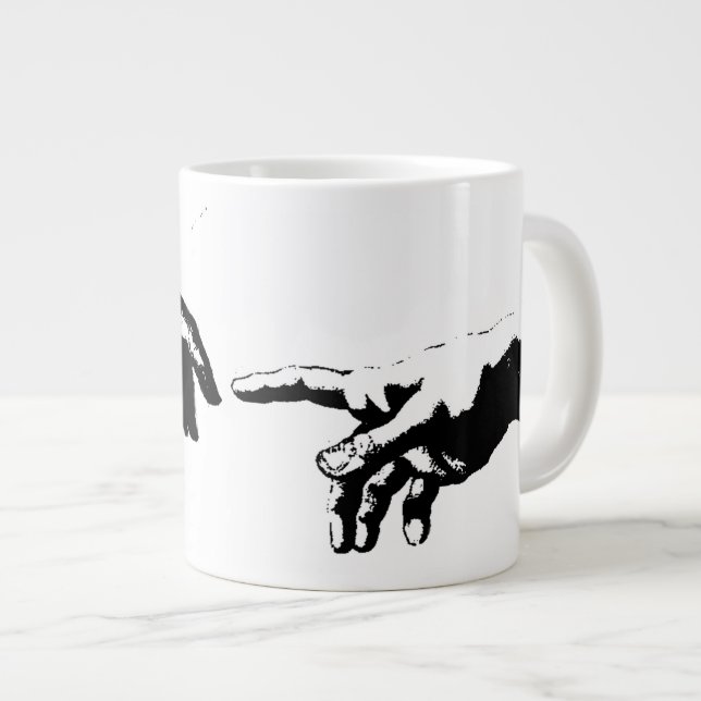 Tasse Géante Création d'Adam (Devant droit)