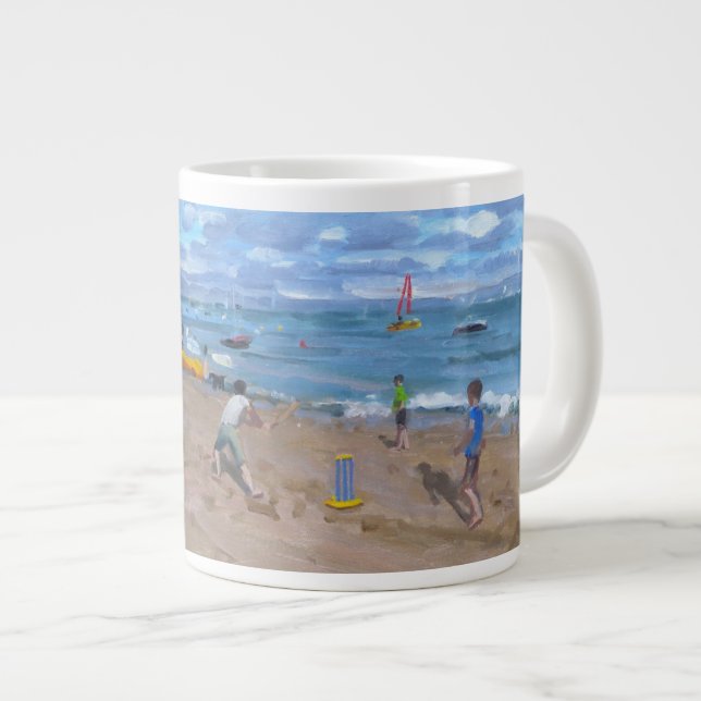 Tasse Géante Cricket Abersoch 2013 de plage (Devant droit)