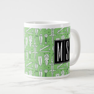 Tasse Géante Crocodile Motif Monogramme