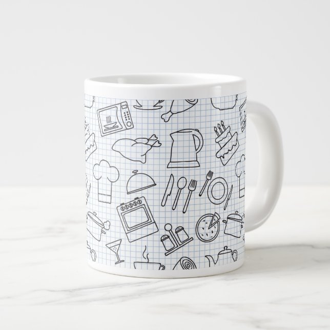 Tasse Géante Cuisine Motif 4 (Devant droit)