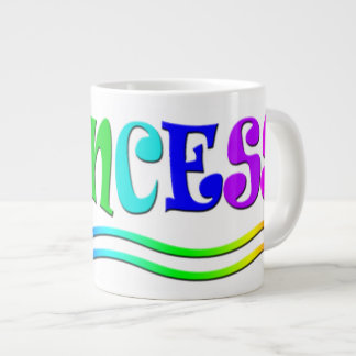 Tasse Géante Cute caricature Clip Art Rainbow Princesse Tiara