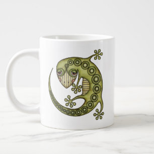 Tasse Géante Cute Tribal Green Gecko