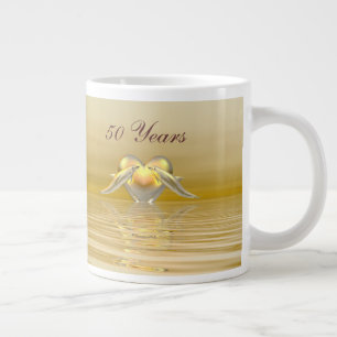 Tasse Géante Dauphins et Coeur du Golden Anniversaire
