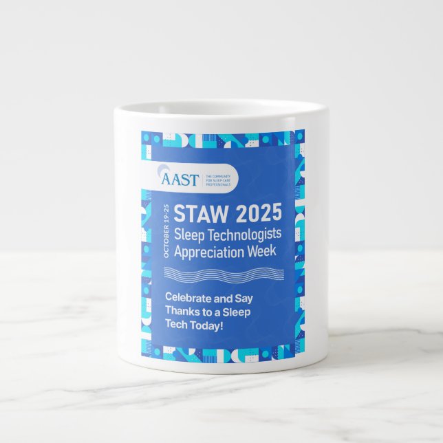 Tasse géante de café AAST 2025 STAW (Devant)