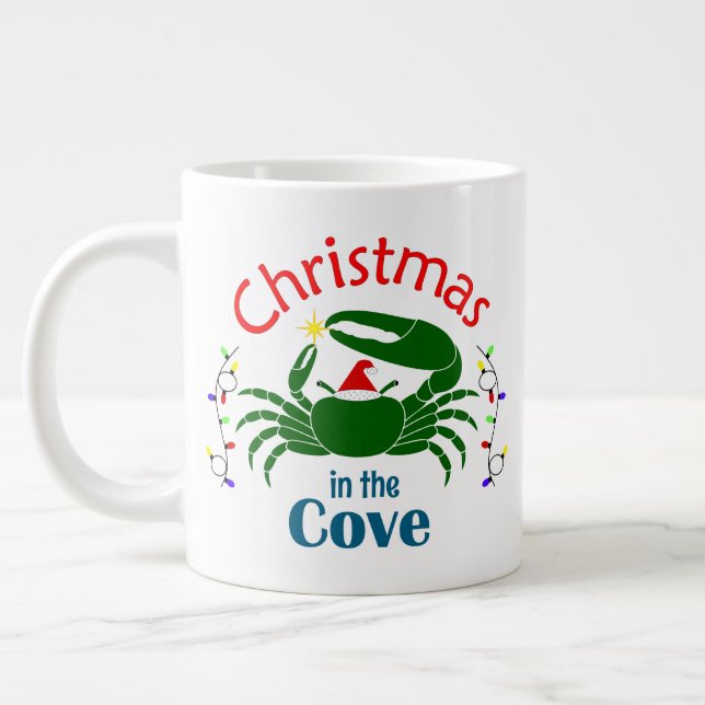 Tasse géante de Noël à la crique 20 oz (Gauche)