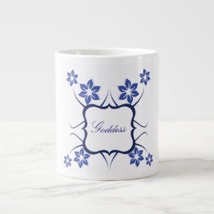 Tasse Géante Déesse florale Jumbo Mug, Bleu