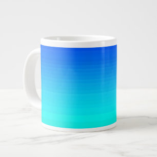 Tasse Géante Dégradé bleu et vert mer et ciel