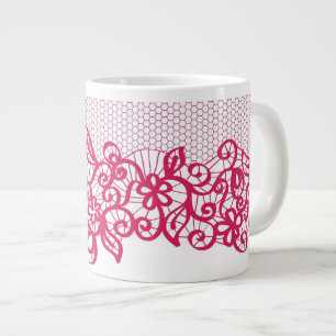 Tasse Géante Dentelle rouge
