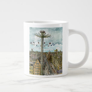 Tasse Géante Destinations   Watercolor European Swing Ride