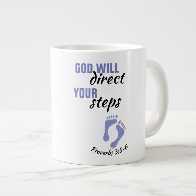 Tasse géante "Dieu le fera" (Devant droit)
