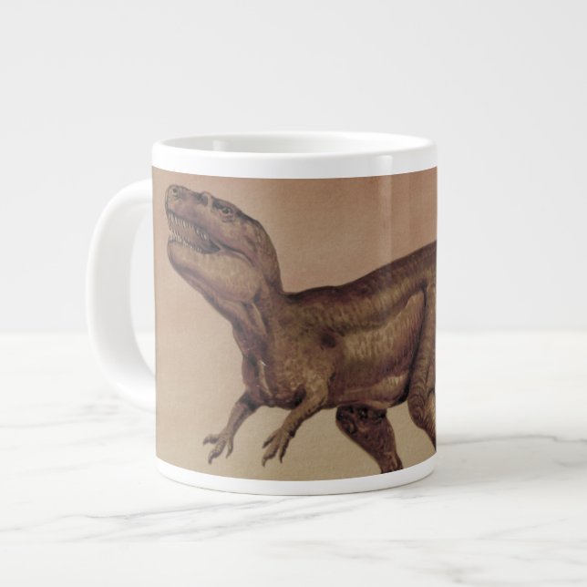 Tasse Géante Dinosaures vintages, Carnivore Giganotosaurus (Devant gauche)