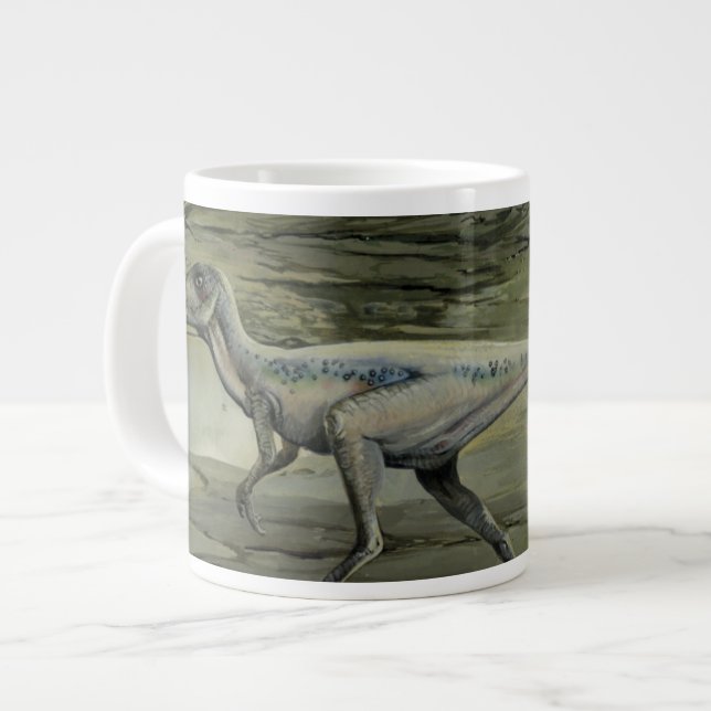 Tasse Géante Dinosaures vintages, Hypsilophodon crétacé (Devant gauche)