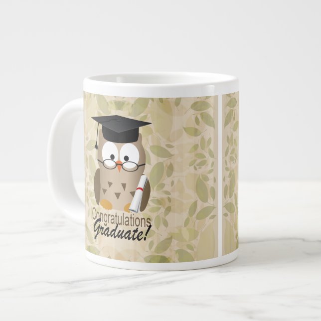 Tasse Géante Diplômé de la Chouette mûre (Devant gauche)