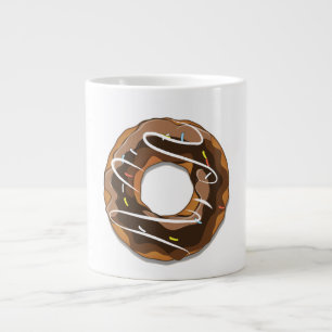 Tasse Géante Donuts avec glaçage au chocolat