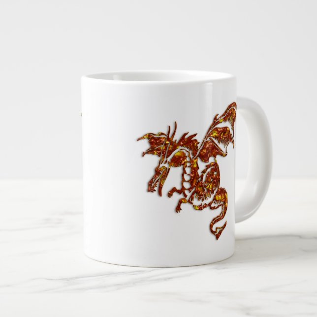 Tasse Géante Dragon Flamboyant (Devant droit)