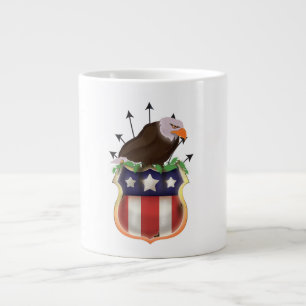 Tasse Géante Drapeau américain Golden Eagle Stars and Stripes