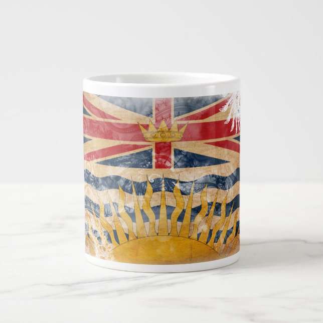 Tasse Géante Drapeau de Colombie-Britannique (Devant)