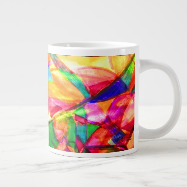 Tasse Géante Effervescent Abstrait (Droite)