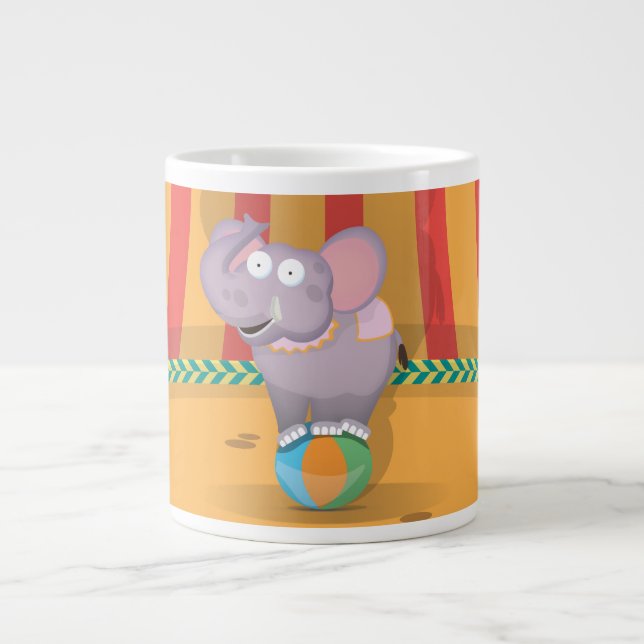 Tasse Géante Éléphant de cirque (Devant)
