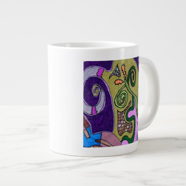 Tasse Géante Eléphant Or (Devant droit)