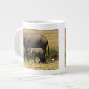 Tasse Géante Eléphants africains