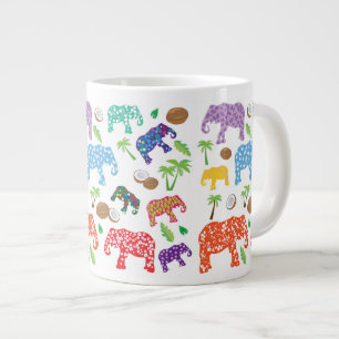 Tasse Géante Eléphants tropicaux