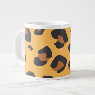 Tasse Géante Empreinte de léopard, Spots de léopard, Leopard Br