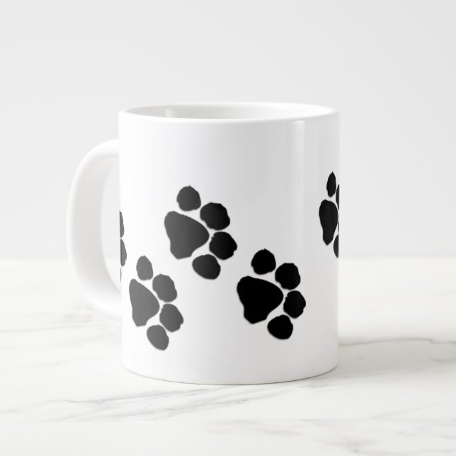 Tasse Géante Empreintes de pattes animaux (Devant gauche)