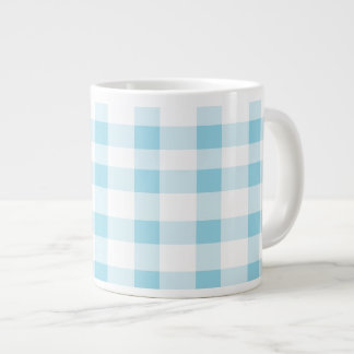 Tasse Géante En vichy bleu clair