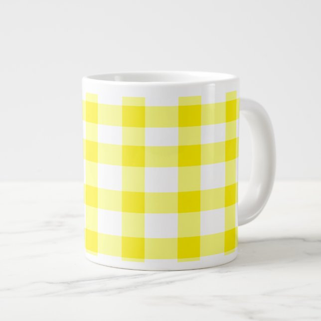 Tasse Géante En vichy jaune (Devant droit)