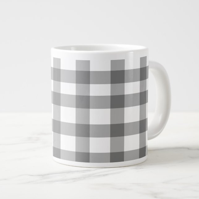 Tasse Géante En vichy noir (Devant droit)