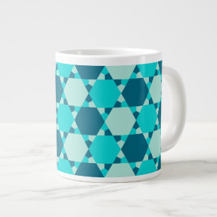 Tasse Géante Étoile bleue de David Motif d'illusion optique