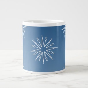 Tasse Géante Étoiles de Noël éblouissantes Jumbo Mug, Bleu