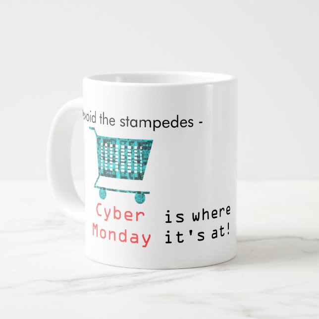 Tasse Géante Évitez le Stampeds (Devant gauche)